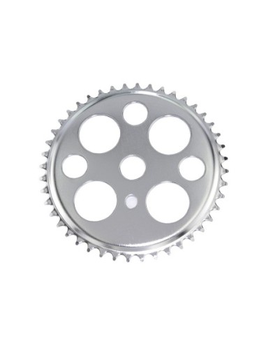 Lucky 7 Steel Chainring 1/2 X 1/8 44t Chrome.